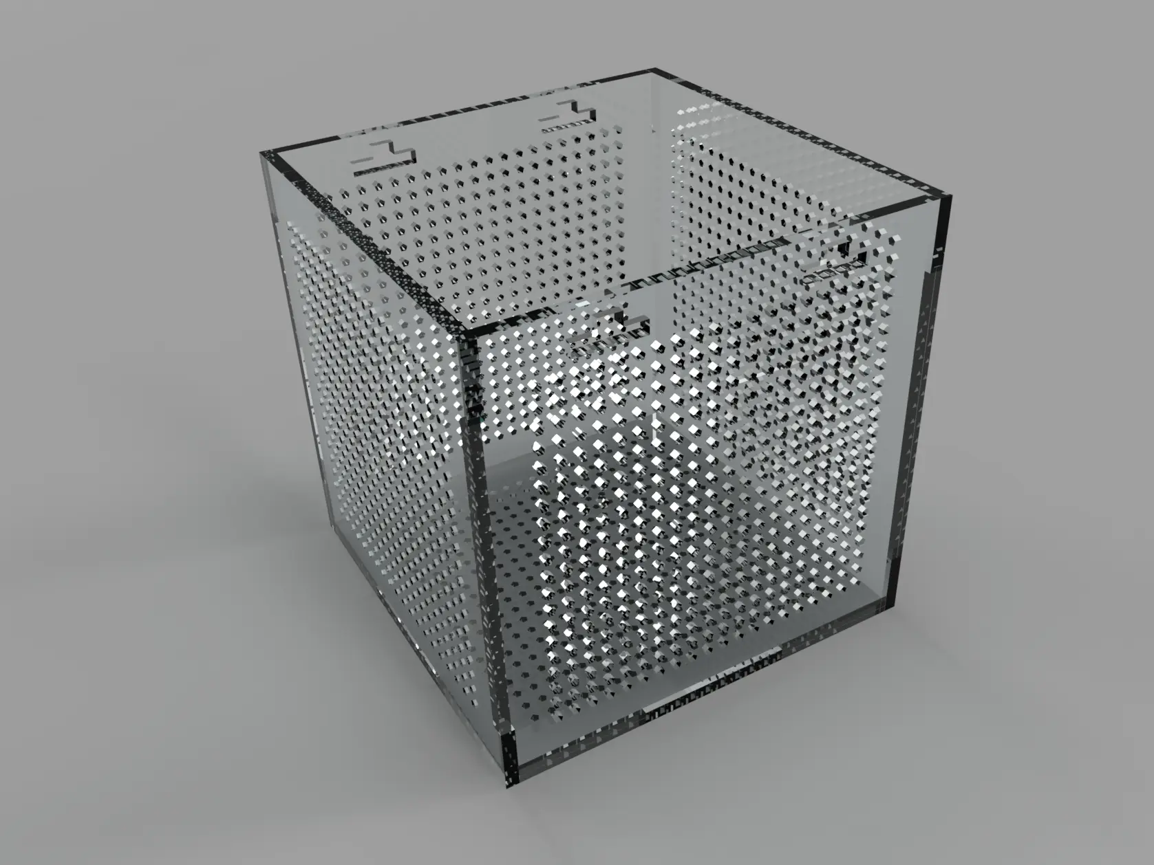 boite d'isolement transparente pour poisson